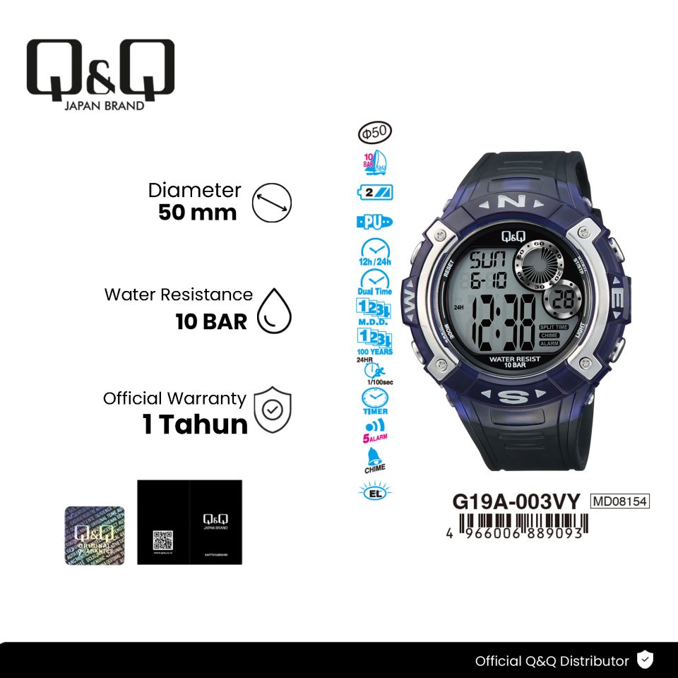 Q&Q G19A003VY Jam Tangan Pria