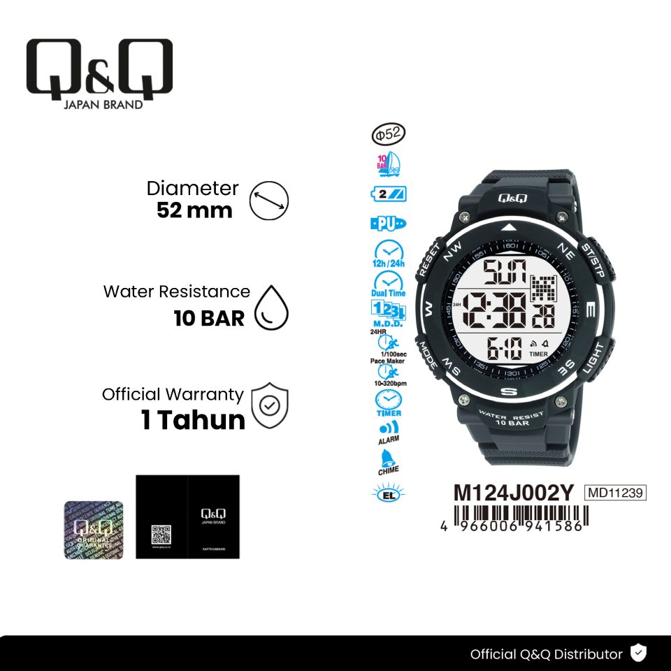Q&Q M124J002Y Jam Tangan Pria