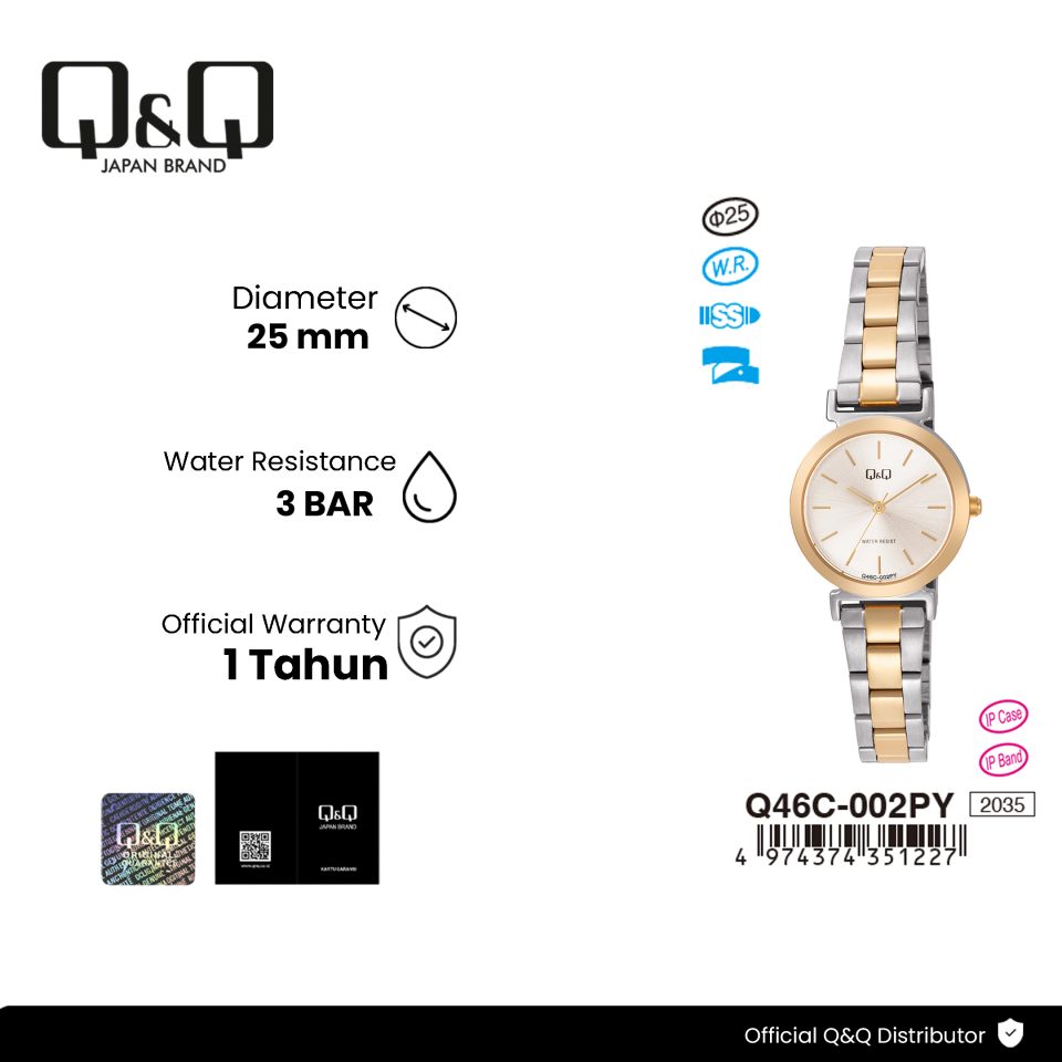 Q&Q Q46C002PY Jam Tangan Wanita