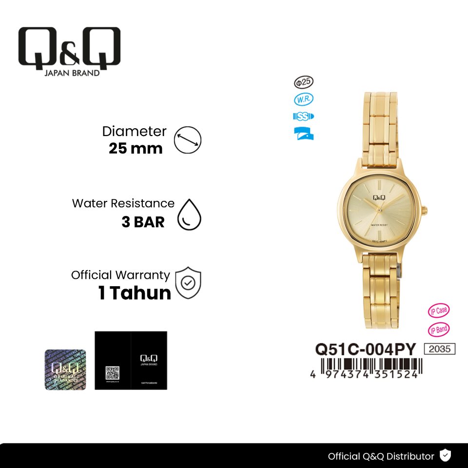 Q&Q Q51C004PY Jam Tangan Wanita