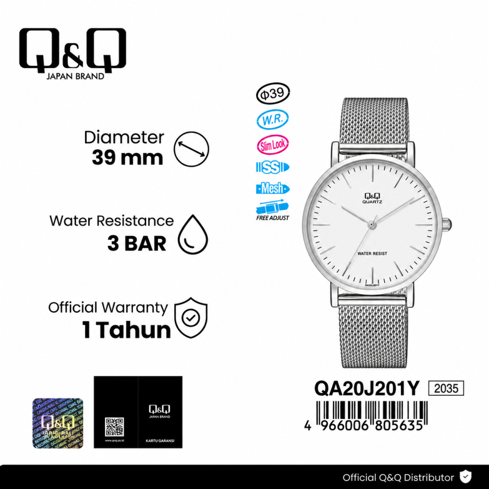 Q&Q QA20-201Y Jam Tangan Wanita
