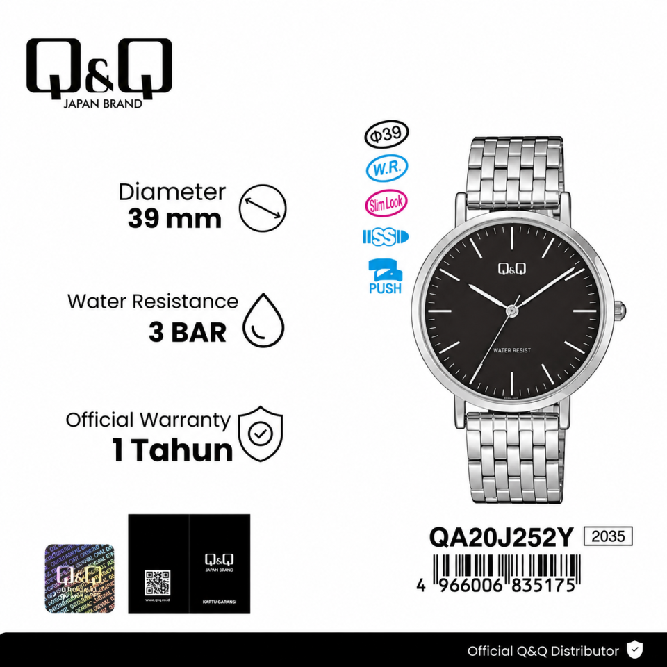 Q&Q QA20-252Y Jam Tangan Wanita