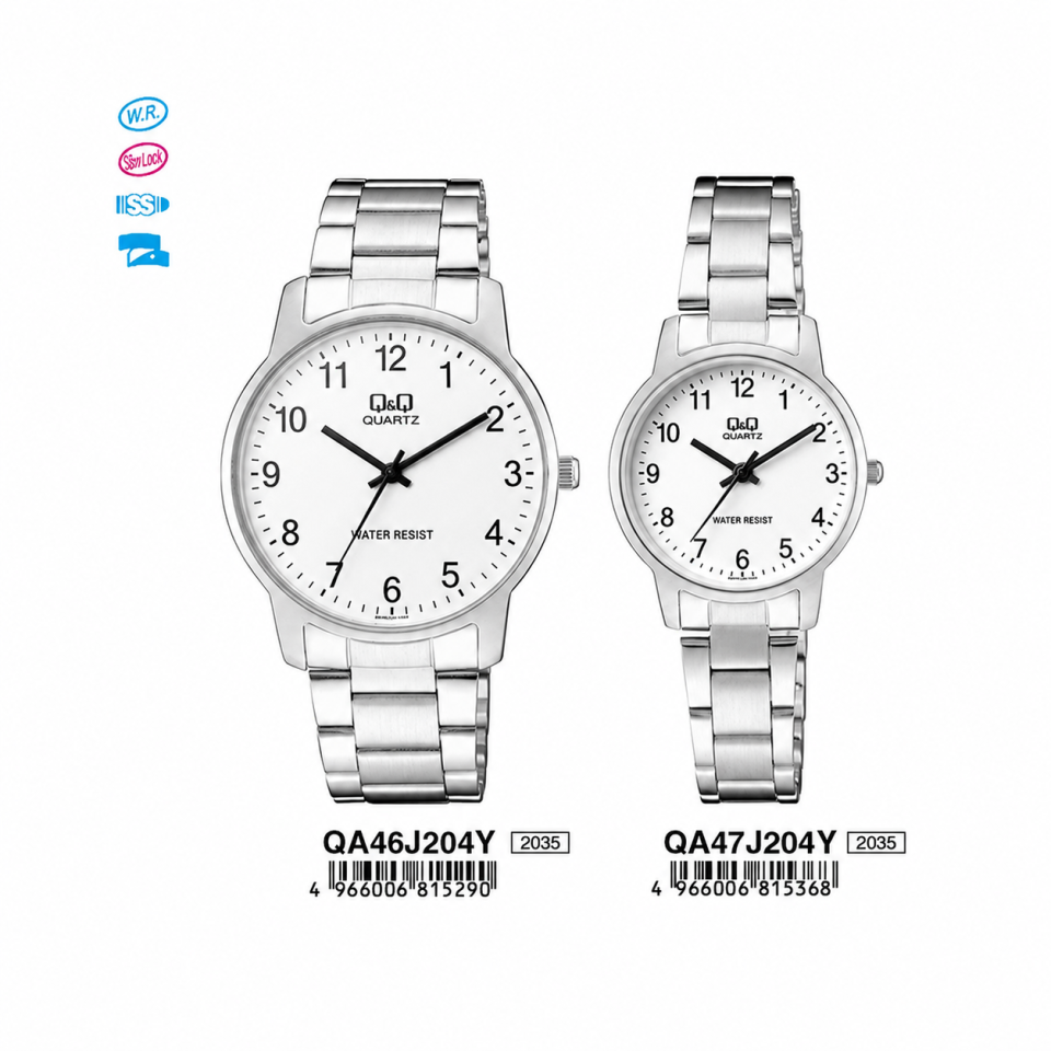 Q&Q QA46J204Y - QA47J204Y Jam Tangan Couple