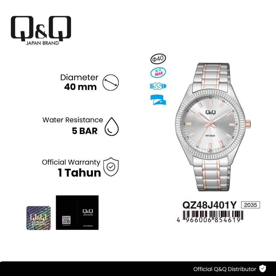 Q&Q QZ48J401Y Jam Tangan Pria
