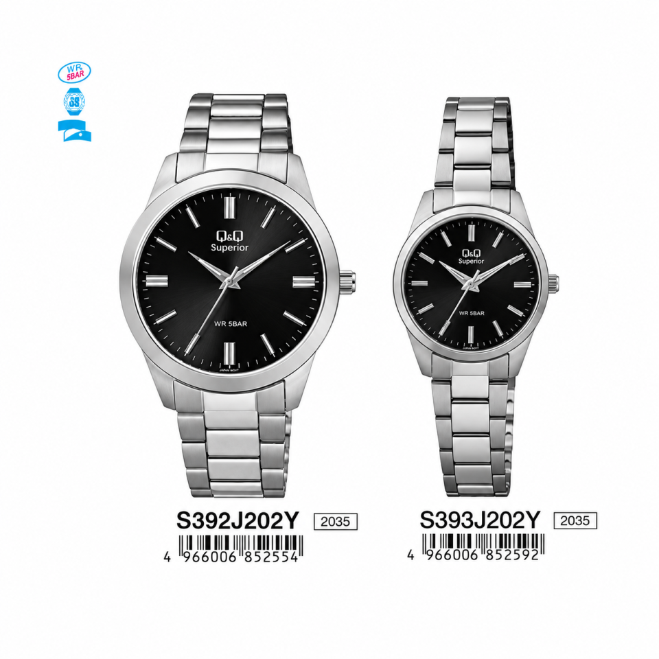 Q&Q S392J202Y - S393J202Y Jam Tangan Couple