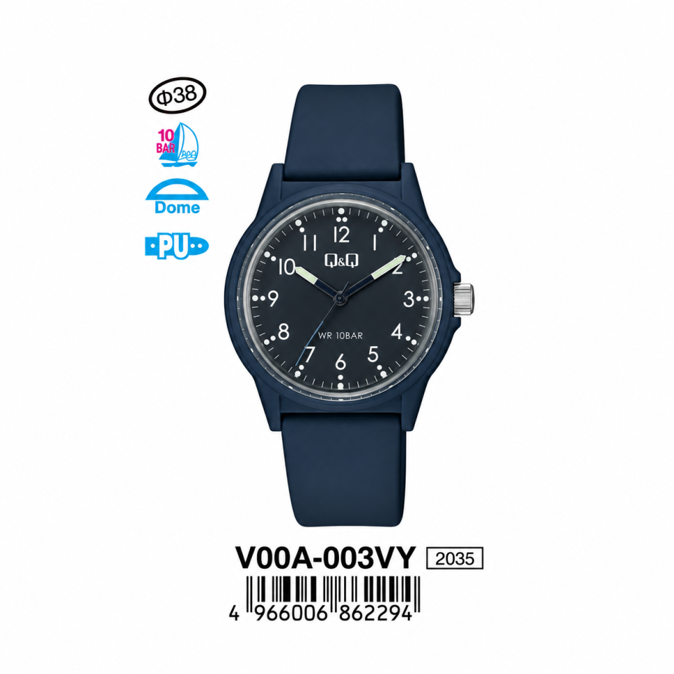 Q&Q V00A-003VY Jam Tangan Pria dan Wanita