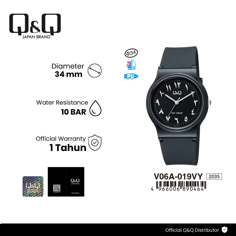 Q&Q V06A019VY Jam Tangan Pria Wanita