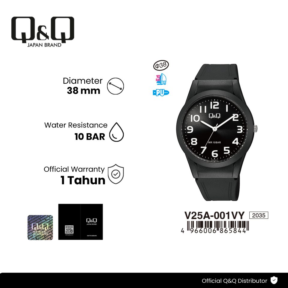Q&Q V25A001VY Jam Tangan Pria Wanita