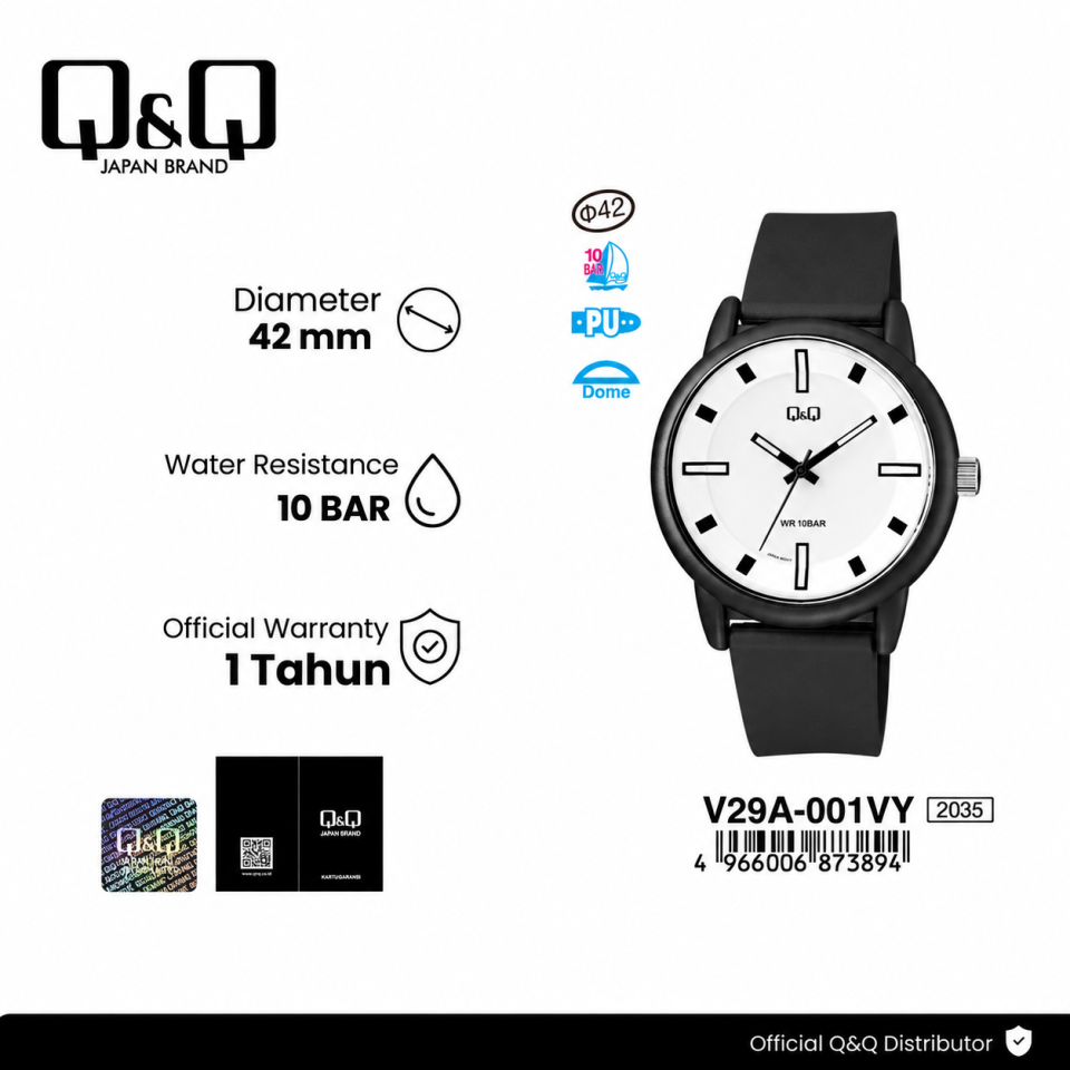Q&Q V29A001VY Jam Tangan Pria Wanita